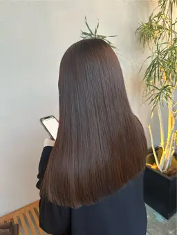 カット+ストレート+aujuaトリートメント