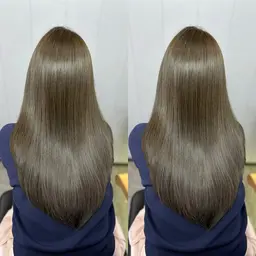 3月限定💙🤍新生活応援【ミニモ学割】ブリーチなしダブルカラー＋髪質改善tr¥18000→¥15000