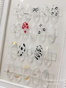 ジェルネイルワンカラー+アート2本 (オフ無し)