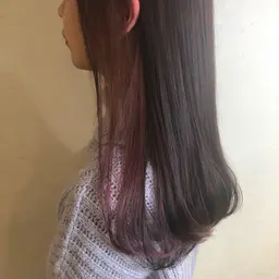 💍イヤリングカラー（ケアブリーチ）＋小顔カット＋色持ちトリートメント💍2回目以降¥18900