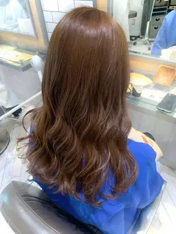 ブリーチなし透明感✨トーンアップカラー✨