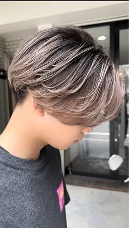 【メンズ限定】ハイトーン✨メンズバレイヤージュorメンズシャドールーツ＋カット