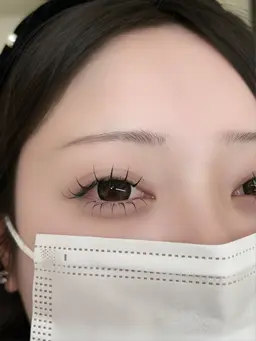 【中顔面短縮】下まつげマツエク40本束感🤍