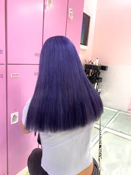 🦕❄️黄味消し寒色カラー🐋🍇ダブルカラー➕クイックトリートメント🫧‪(ブリーチ一回込)