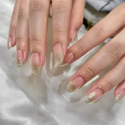 ハンドオフなしワンカラー、ラメグラ🌼💛