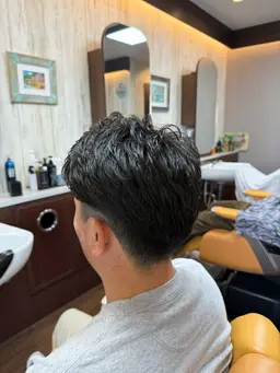 メンズカット＋パーマ(アイロンパーマ)