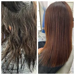 ストレート+フルカラー+ カット＋W補修！ TOKIOトリートメント✨ホームケア付