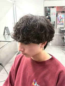 【🌊S字カールの雰囲気🌊】メンズ波巻きパーマ