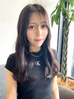 小顔補正立体カット+透明感カラー+トリートメント+炭酸スパ