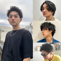 【撮影あり】カット＋パーマモデル0円🍀メンズ得意な美容師のパーマ　眉毛も整えます　お時間は2時間​〜​3時間