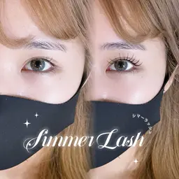 【マツエク×パーマの新技術】シマーラッシュ80本🎀オフ無料・ブラウン変更+¥500