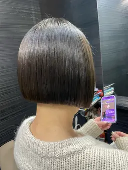 カット+縮毛矯正+ハホニコトリートメント