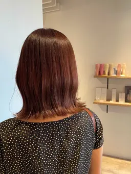 🍂暖色系カラー+ボブカット+トリートメント