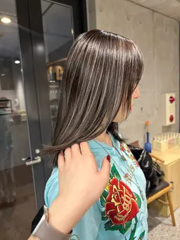 🔆ナチュラルハイライト🔆(ケアブリーチ込)