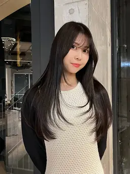 【似合わせカット】ミディアム​〜​ロングの方💫くびれヘア、顔まわりレイヤーなど