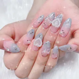 長さ出し8400❣️1日2名様限定超お🉐✨シンプル持ち込みデザイン【すぐ予約OK】