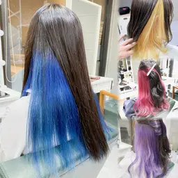 【インナーカラー】🦊デザインカラークーポン✨インナー2回ブリーチ＋カラー＋うる艶トリートメント