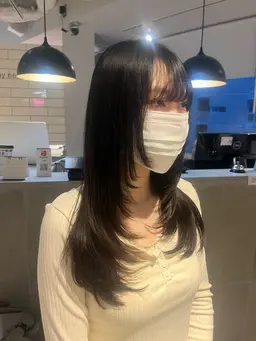 🌟大人気🌟レイヤーカットorハッシュカット🌟顔周りレイヤーも🆗超音波ケラチントリートメント付き🍓