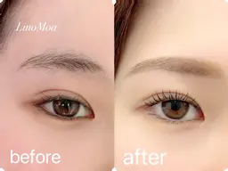 【 OPEN価格】美眉スタイリングWAX 脱毛&うる艶トリートメントパーマ❤️間引【毛量調整+500円】