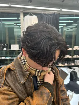 🔥骨格矯正メンズカット➕フェザーパーマ