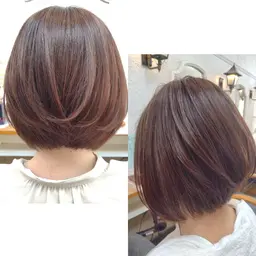 前下がりボブカット＋ブロー