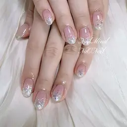 ラメグラデーション🌟パーツ2個付き🎁【初回&自店オフ無料】パラジェル変更可能💎オフあり