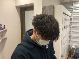 メンズ特殊パーマ【波巻き•ツイストスパイラル】カット➕パーマ