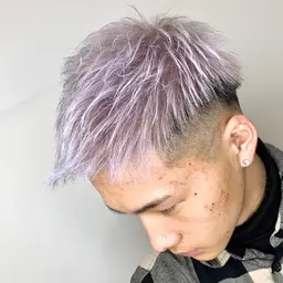 【ケアブリーチ無制限】メンズカット+ホワイト系カラー