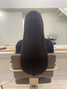 🌿カット＋ナチュラル縮毛矯正→自然なストレートで朝の時短に！