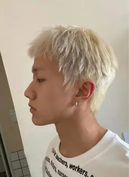 【🚹メンズ限定価格🚹】カット✂️+ダブルカラー(ブリーチ1回込)💙+トリートメント付き✨