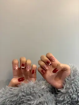 【hand🙌🏻】オフありワンカラーベース⭐️ワンホン韓国4本持ち込みDesign パーツ2個までOK🎀(120分)