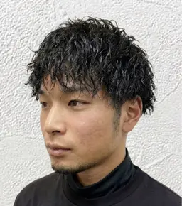 【直毛卒業】ツイストパーマ＋メンズカット