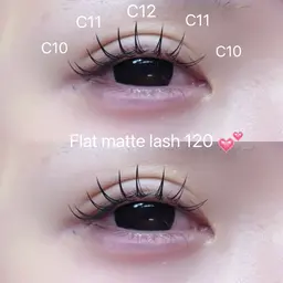 【モチ重視✨️】LEDマツエク🫧フラットマットラッシュ100本(オフ込み)