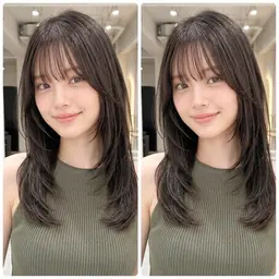 カット✂️＋カラー＋酸熱トリートメント💭ྀི《仕上げにアイロンして後ろ姿から綺麗に✨️》