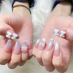 チップ長さだし10本マグネットワンカラー／マグネットフレンチ／マグネットグラデーション