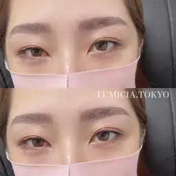 【眉毛パーマ】ハリウッドブロウリフト+美眉毛アイブロウWAX+眉メイク¥5000