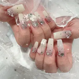 🤍長さ出し10本🤍【オフ無料】持ち込みデザイン90min