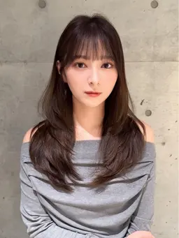 【日曜日19:30~限定】トレンドレイヤーカット＋高保湿トリートメント🩵🪄A3~5cm以上カットの方限定（U30）