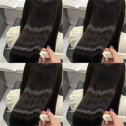 ケアカラー🌱＋Aujua4stepトリートメント＋超音波アイロン✨️【イルミナ/透明感/艶髪/ハイトーン/秋葉原】