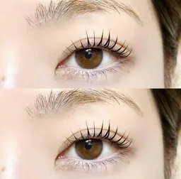 パリエク🕊パリジェンヌラッシュリフトとフラットラッシュ100本の組み合わせメニュー🤍オフ無料🖤コーティング付き