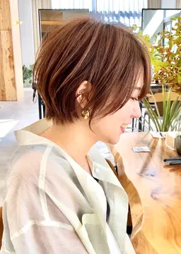 【ショートカット×白髪ぼかしハイライトカラー×極上トリートメント】気になる白髪を目立たせない✨24500円→5000円