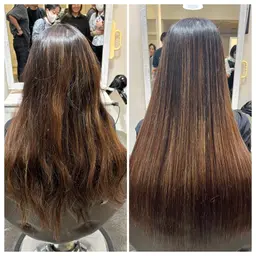 『髪にドラマを』髪質改善ストレート（縮毛矯正・酸熱トリートメント）ドライだけでさら艶ストレートが実現！