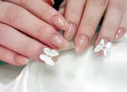 ✨成人式限定✨【オフ有】100種類から選べるパーツ2個付!!ワンカラー🎀💖パラジェル変更可