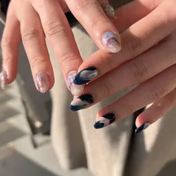 【パラジェル使用💅】シンプルニュアンスやり放題ネイル