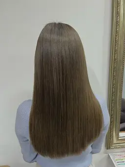艶髪✨縮毛矯正(カット込み)＋2ステップトリートメント付きプラん🫧