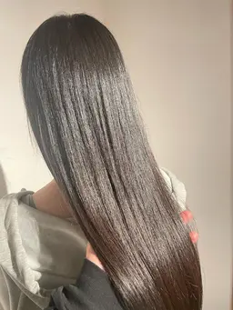 【癖毛改善】前髪縮毛矯正+髪質改善プレミアムヘアエステ(カット別料金)¥9900