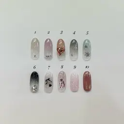 【オフ有り】カラーグラデ+写真アート2本