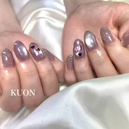 限定クーポン🉐自爪ジェル【オフ込み】マグネット＋フラッシュ＋ハートホロ2本🩷