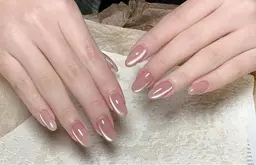 【Hand♡マグネットフレンチ 】星屑和キラキラネイル￥5,280