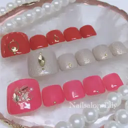 【新規・再来】新規ジェルオフ無料20種類から選べるFootシンプルコース★(再来他店オフ¥2200)